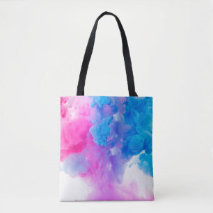 Bolsa Tote Cor clara da textura da água em conserva