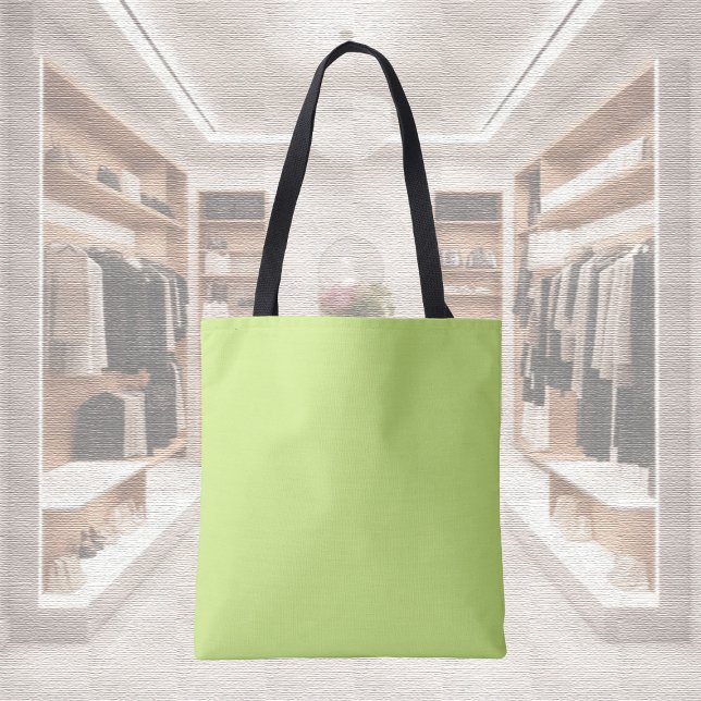 Bolsa Tote Cor da Tendência - Barra de Toques Verde Primavera (Criador carregado)