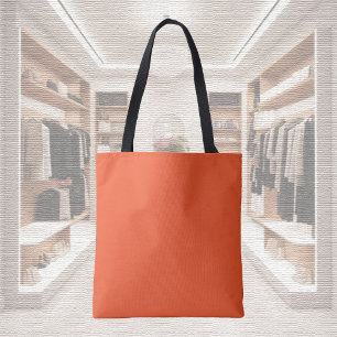 Bolsa Tote Cor da Tendência - Barra de Toques Vermelha Flame