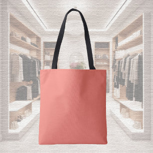 Bolsa Tote Cor da Tendência - Saco de Toques Sunset Coral