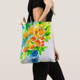 Bolsa Tote Cor d'água da fruta de kumquat laranja