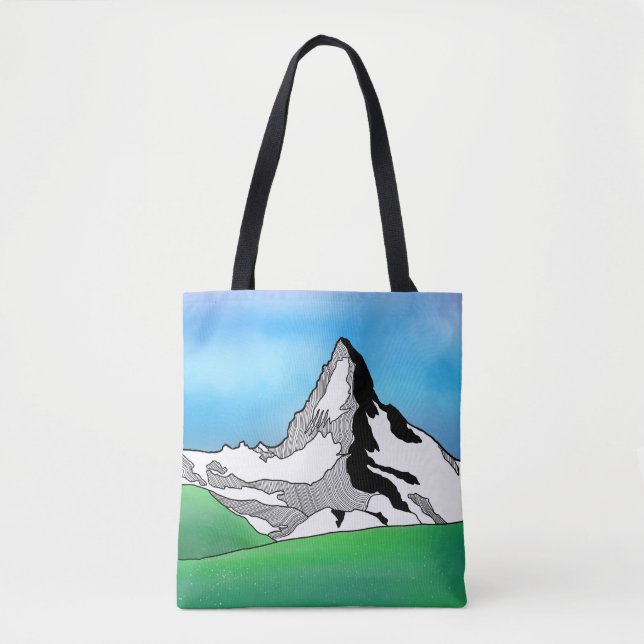 Bolsa Tote Cor d'água da Suiça da Linha Matterhorn (Frente)