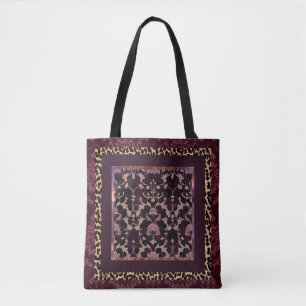 Bolsa Tote Cor damasco sem textura