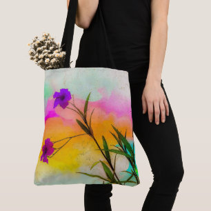 Bolsa Tote Cor de Amor de Petunias Mexicana