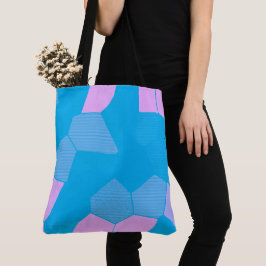Bolsa Tote Cor-de-rosa/azul
