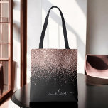 Bolsa Tote Cor-de-rosa-rosa-rosa-rosa Dourada com brilho pret<br><div class="desc">Rosa Rosa Dourada,  rosa rosa-rosa-rosa-pincelada-rosa-esfarelo-faísca e Bag Elegante-relo. Este Livro Bag pode ser personalizado para incluir seu nome inicial e próprio e ser dado como presente para o Natal,  Doce 16 Aniversário,  Chá de panela ou Casamento.</div>