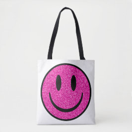Bolsa Tote Cor-de-rosa - Sorriso brilhante