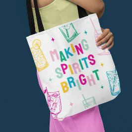 Bolsa Tote Cor 'Divertida Colorida Tornando os Espíritos Bril