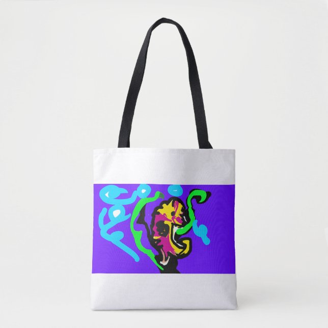 Bolsa Tote cor do cavalo-marinho (Frente)