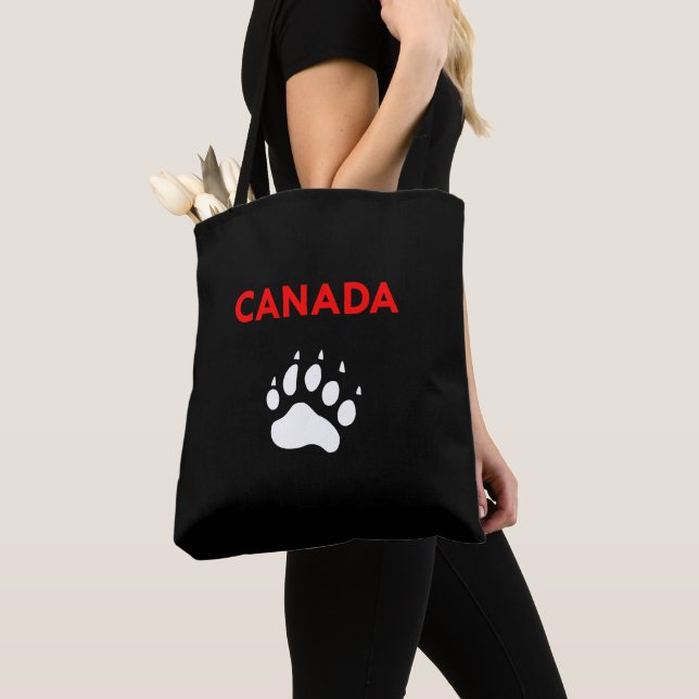 Bolsa Tote Cor do Pé do Animal do Canadá Impressão (Close Up)