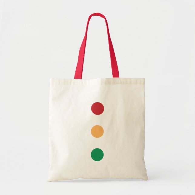 Bolsa Tote Cor do semáforo círculos Bolsas de canvas (Frente)