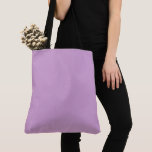 Bolsa Tote Cor do Vazio Sólido Lilac<br><div class="desc">Cor lilar #D2A3D2</div>