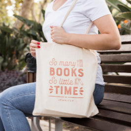 Bolsa Tote Cor Editável de Muitos Livros Personalizada