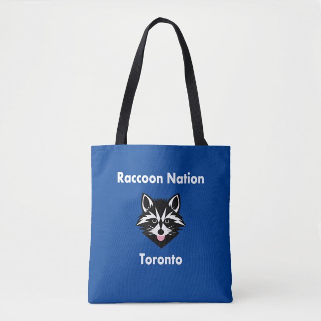 Bolsa Tote Cor Escura Toronto Nação Cuta Engraçada (Frente)