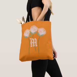 Bolsa Tote Cor Flórida Boca Rosa Rosa Queda Laranja