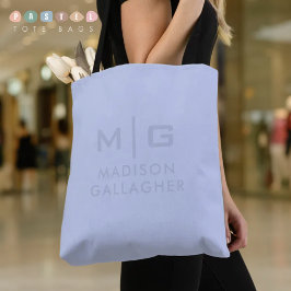 Bolsa Tote Cor Sólida Azul Bebê Pastel Suave do Céu