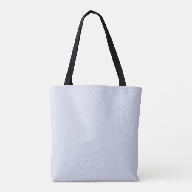 Bolsa Tote Cor Sólida do Pastel Branco Suave Cinza (Verso)