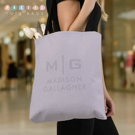 Bolsa Tote Cor Sólida e Suave de Luz Pastel Lavanda Roxo