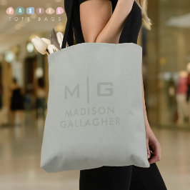 Bolsa Tote Cor Sólida e Suave Verde Musgo Pastel em Tom de Sa