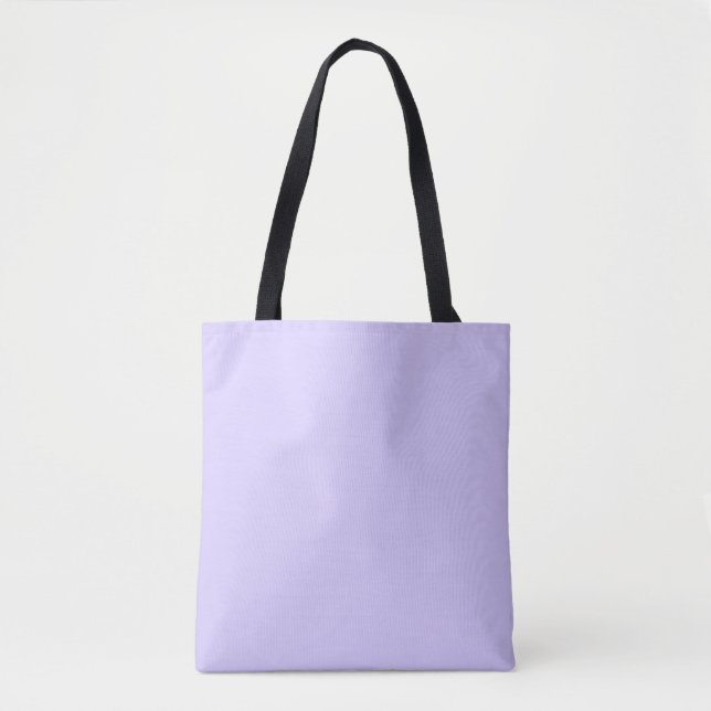 Bolsa Tote Cor Sólida Lilac do Pastel | Clássico | Elegante (Frente)