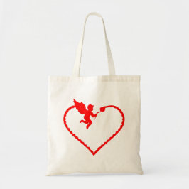 Bolsa Tote Coração com presente cupido para você