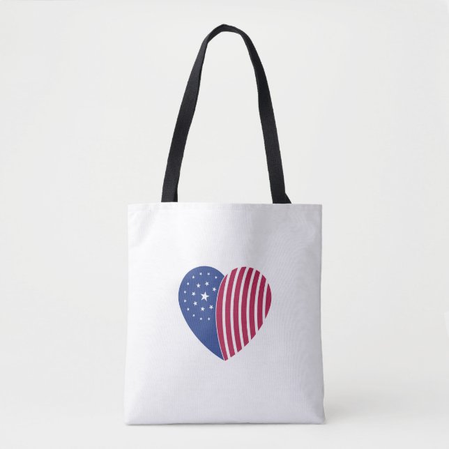 Bolsa Tote Coração da América (Frente)
