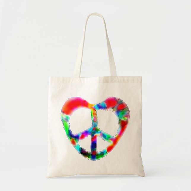 Bolsa Tote Coração da Paz (Frente)