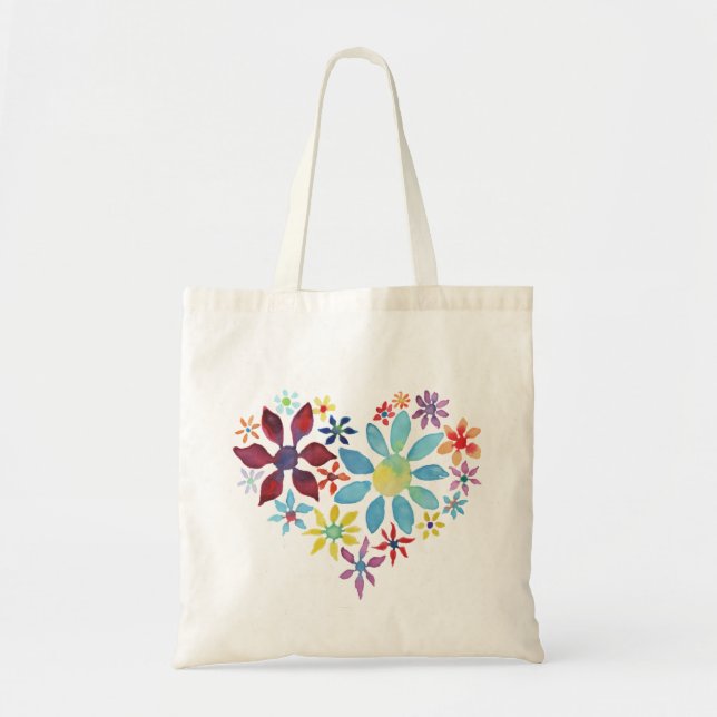 Bolsa Tote Coração das Flores (Frente)