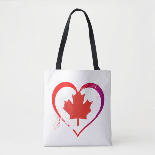 Bolsa Tote Coração de Canadá