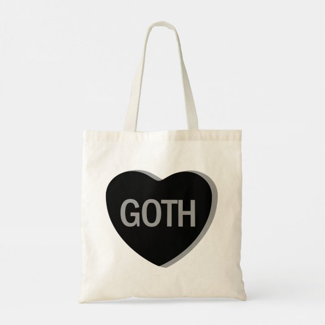 Bolsa Tote Coração de Doce - Gótico (Verso)