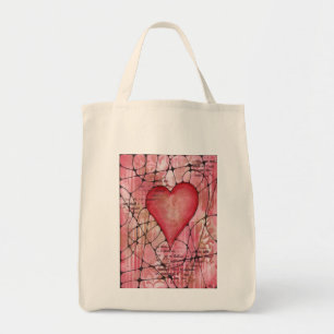 Bolsa Tote Coração de Grafite Neurográfico