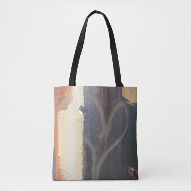 Bolsa Tote Coração de Madeira (Frente)