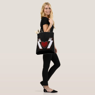 Bolsa Tote Coração de Metal Pesado