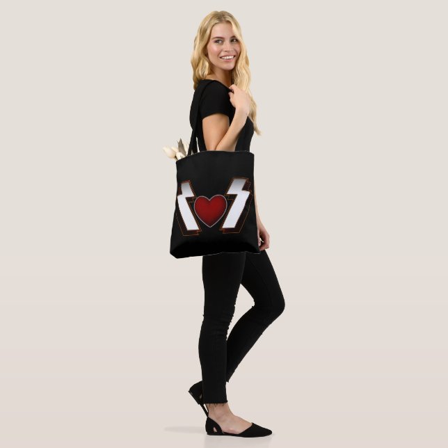 Bolsa Tote Coração de Metal Pesado (No(a) Modelo)