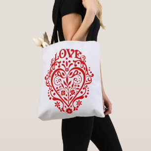 Bolsa Tote Coração do Amor Romântico