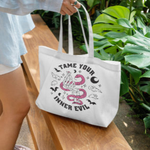 Bolsa Tote Coração do Fazer da Mão do Esqueleto