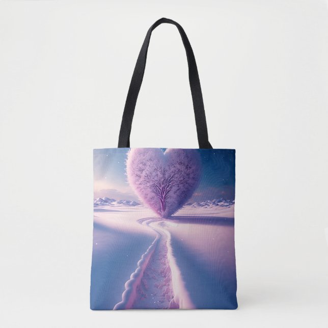 Bolsa Tote Coração do inverno (Frente)