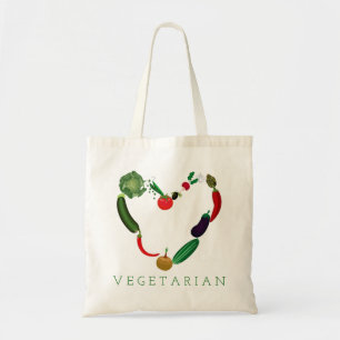 Bolsa Tote Coração do vegetariano