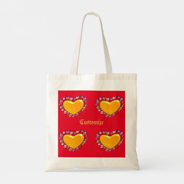 Bolsa Tote Coração Dourada Thunder_Cove (Verso)