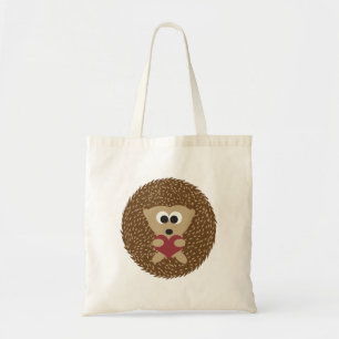 Bolsa Tote Coração Hedgehog Hugging