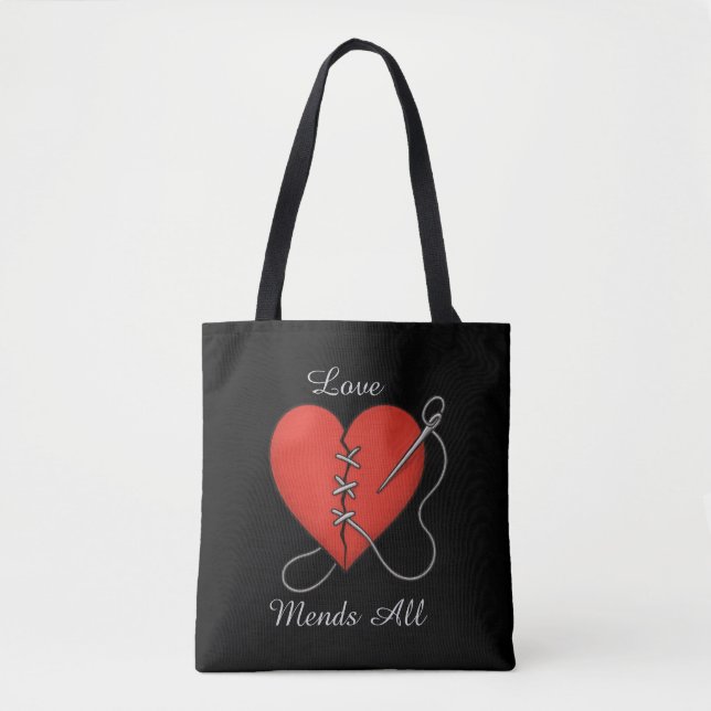 Bolsa Tote Coração Mencionado (Frente)