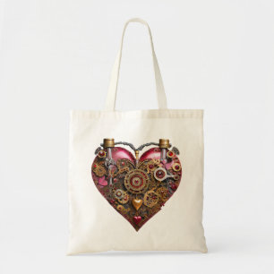 Bolsa Tote Coração Rubi do Vale do Streampunk