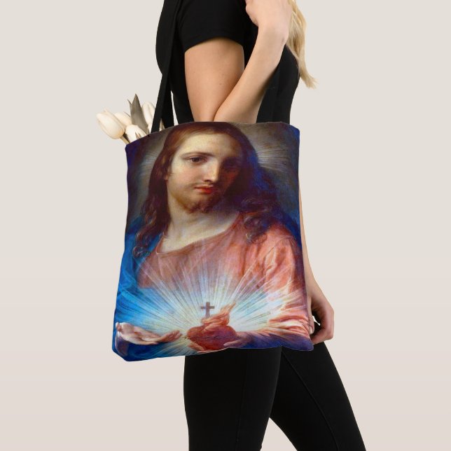 Bolsa Tote Coração Sagrado de Jesus (Close Up)