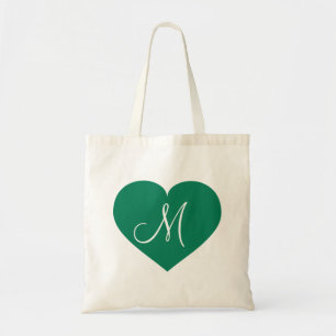 Bolsa Tote Coração Verde Kelly Monograma