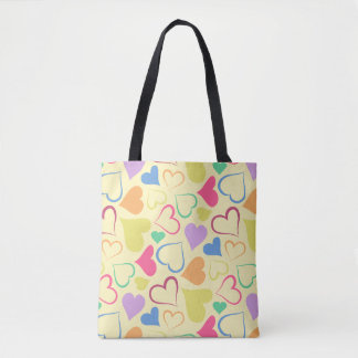 Bolsa Tote corações brincalhões
