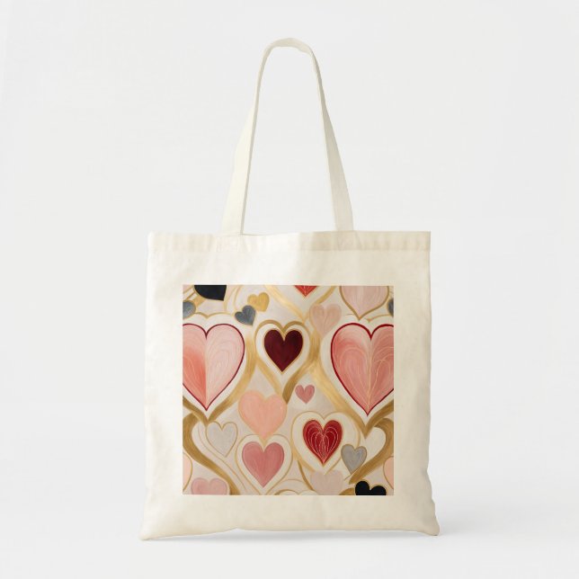 Bolsa Tote Corações de Amor (Frente)