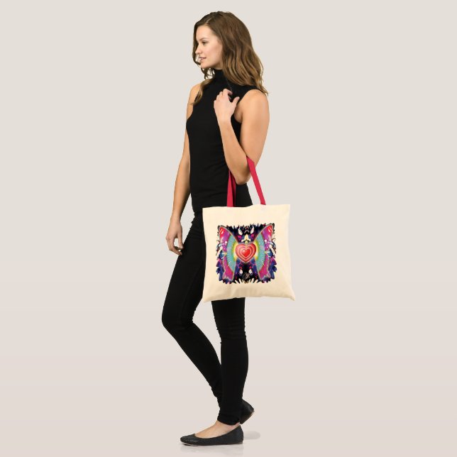 Bolsa Tote Corações De Glys Tote Bag (Frente (modelo))