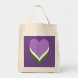 Bolsa Tote Corações do orgulho do gênero