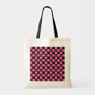 Bolsa Tote Corações femininos modernos do teste padrão