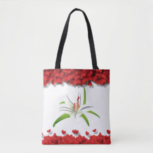 Bolsa Tote Corações Glamóricos Lily Elegante